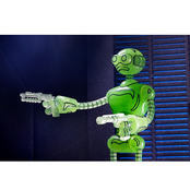 Teenage Mutant Ninja Turtles (Mirage Comics) Fugitoid Transmat Glow in the Dark 18cm