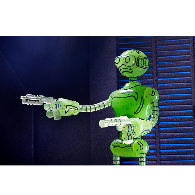 Teenage Mutant Ninja Turtles (Mirage Comics) Fugitoid Transmat Glow in the Dark 18cm