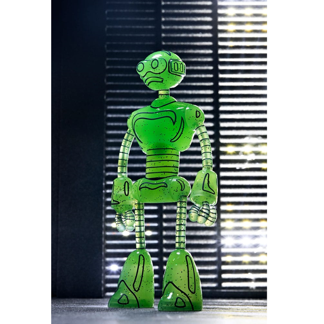 Teenage Mutant Ninja Turtles (Mirage Comics) Fugitoid Transmat Glow in the Dark 18cm