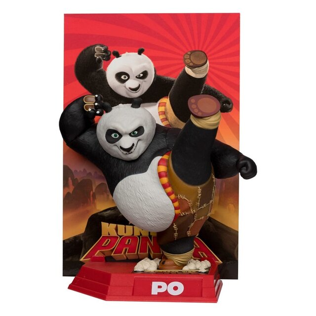 McFarlane Movie Maniacs Kung Fu Panda Po PVC Statue 17cm
