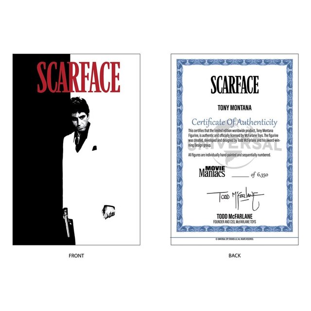 McFarlane Movie Maniacs Scarface Tony Montana PVC Statue 17cm