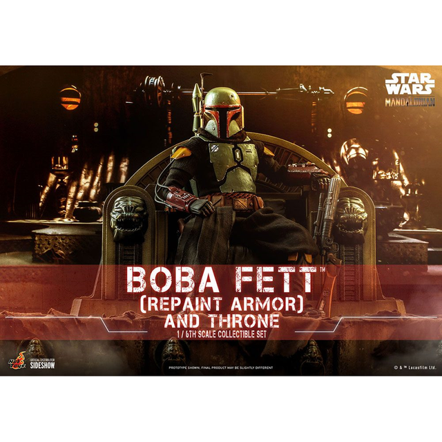 Star Wars The Mandalorian Action Figure 1/6 Boba Fett (Repaint Armor) and Throne Special Edition 30cm Star Wars The Mandalorian Action Figure 1/6 Boba Fett (Repaint Armor) and Throne Special Edition 30cm