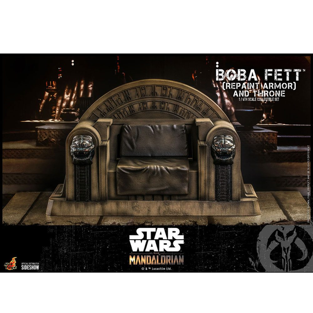Star Wars The Mandalorian Action Figure 1/6 Boba Fett (Repaint Armor) and Throne Special Edition 30cm Star Wars The Mandalorian Action Figure 1/6 Boba Fett (Repaint Armor) and Throne Special Edition 30cm