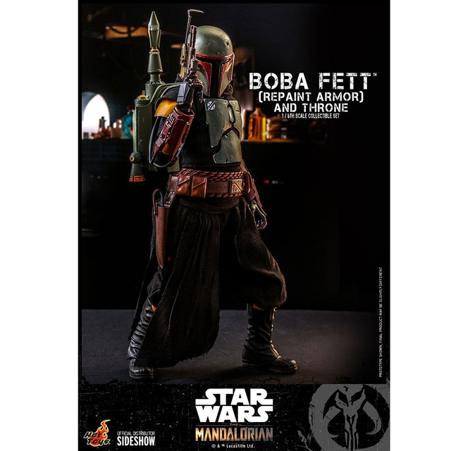 Star Wars The Mandalorian Action Figure 1/6 Boba Fett (Repaint Armor) and Throne Special Edition 30cm Star Wars The Mandalorian Action Figure 1/6 Boba Fett (Repaint Armor) and Throne Special Edition 30cm