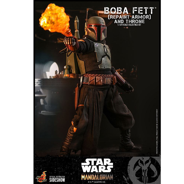 Star Wars The Mandalorian Action Figure 1/6 Boba Fett (Repaint Armor) and Throne Special Edition 30cm Star Wars The Mandalorian Action Figure 1/6 Boba Fett (Repaint Armor) and Throne Special Edition 30cm