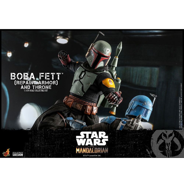 Star Wars The Mandalorian Action Figure 1/6 Boba Fett (Repaint Armor) and Throne Special Edition 30cm Star Wars The Mandalorian Action Figure 1/6 Boba Fett (Repaint Armor) and Throne Special Edition 30cm