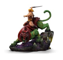 Masters of the Universe Deluxe BDS Art Scale Statue He-man and Battle Cat 31cm