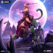 Masters of the Universe Deluxe BDS Art Scale Statue He-man and Battle Cat 31cm