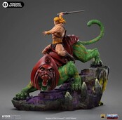 Masters of the Universe Deluxe BDS Art Scale Statue He-man and Battle Cat 31cm