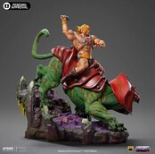Masters of the Universe Deluxe BDS Art Scale Statue He-man and Battle Cat 31cm