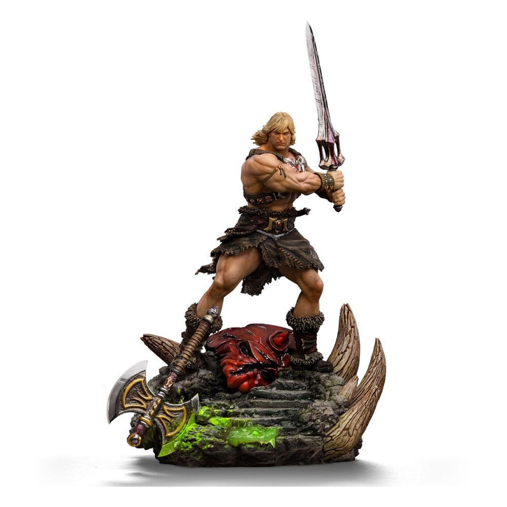 Iron Studios MOTU He-Man Unleashed Deluxe Statue afbeelding