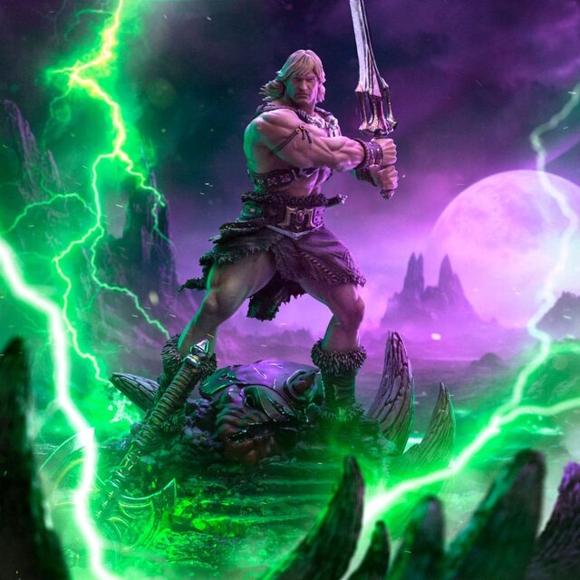 Masters of the Universe Deluxe BDS Art Scale Statue He-Man Unleashed 34cm Masters of the Universe Deluxe BDS Art Scale Statue He-Man Unleashed 34cm