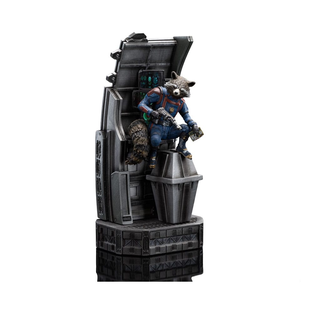 Iron Studios Marvel Scale Statue Rocket Racoon afbeelding