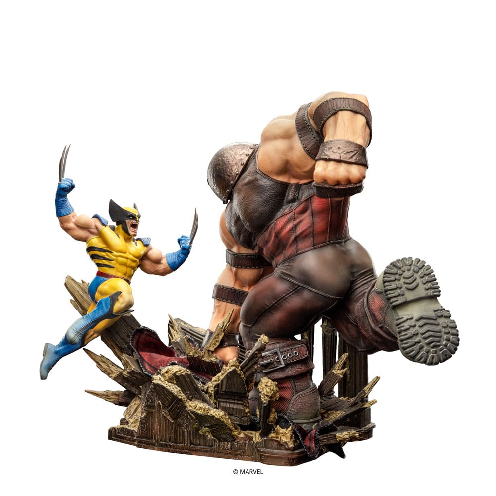 Iron Studios Wolverine vs Juggernaut 1/10 Statue afbeelding