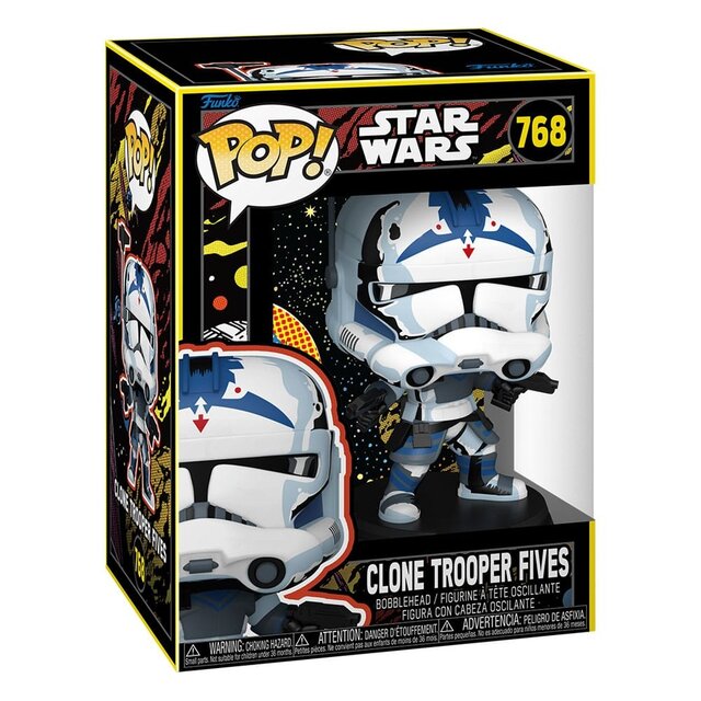 POP! Star Wars Clone Trooper Fives (Retro) Bobblehead 9cm