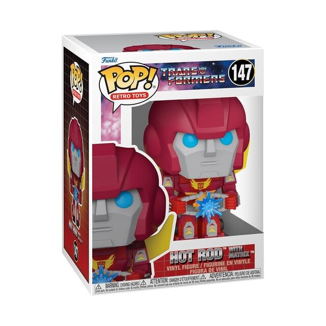Funko POP! Transformers Retro Vinyl Figure Hot Rod with Matrix 9cm
