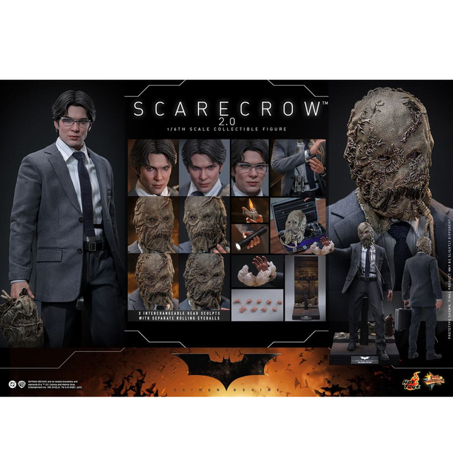 Batman Begins Movie Masterpiece Action Figure 1/6 Scarecrow 30cm Batman Begins Movie Masterpiece Action Figure 1/6 Scarecrow 30cm