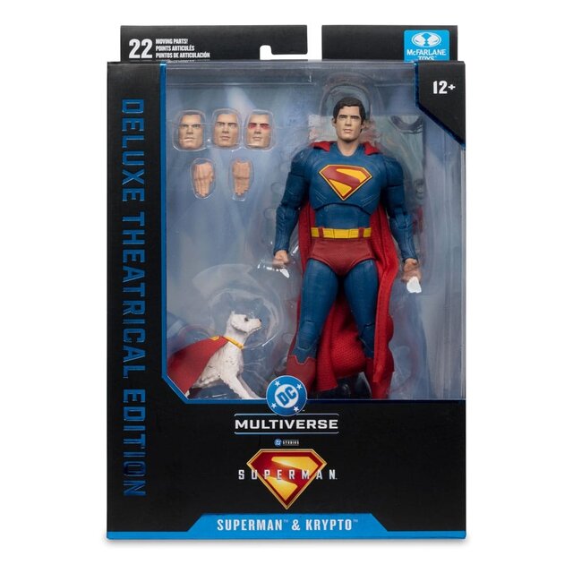 DC Multiverse Superman & Krypto Deluxe Theatrical Edition 18cm