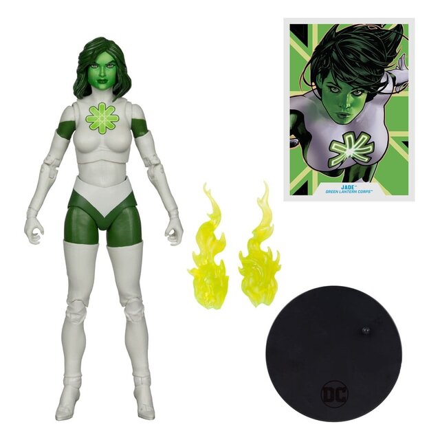 Green Latern Corps DC Multiverse Action Figure Jade (Red Platinum Edition) 18cm