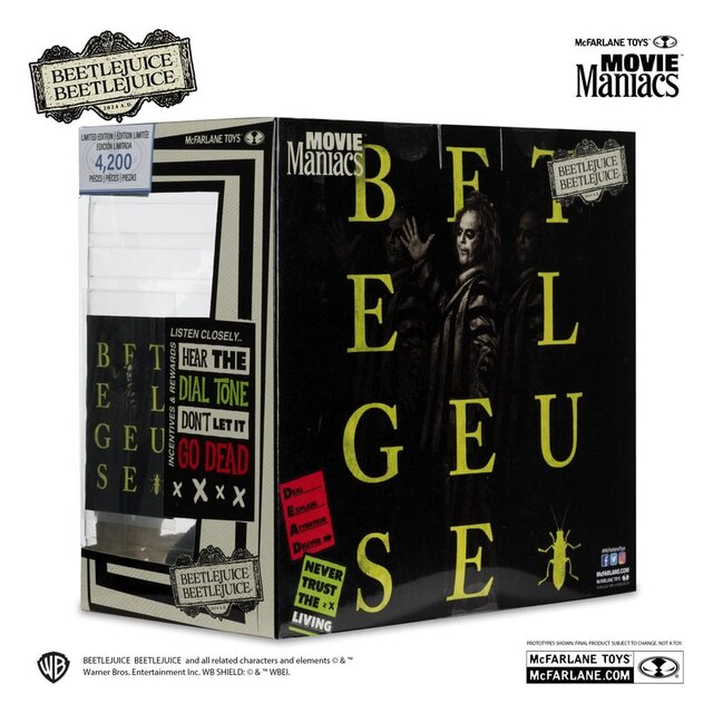 Beetlejuice Beetlejuice Movie Maniacs PVC Statue 4-Pack 15cm