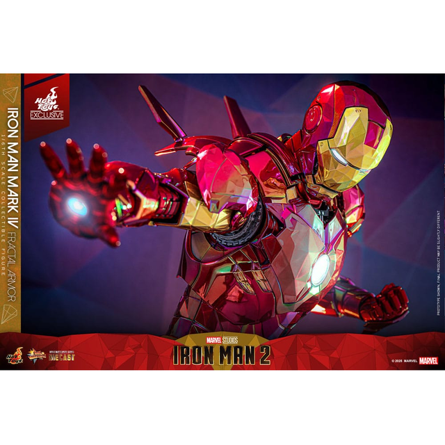 Iron Man 2 Movie Masterpiece Diecast 1/6 Iron Man Mark VI (Fractal Armor) Hot Toys Exclusive 33cm Iron Man 2 Movie Masterpiece Diecast 1/6 Iron Man Mark VI (Fractal Armor) Hot Toys Exclusive 33cm
