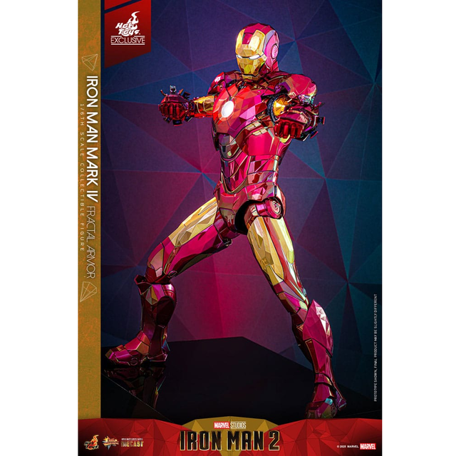 Iron Man 2 Movie Masterpiece Diecast 1/6 Iron Man Mark VI (Fractal Armor) Hot Toys Exclusive 33cm Iron Man 2 Movie Masterpiece Diecast 1/6 Iron Man Mark VI (Fractal Armor) Hot Toys Exclusive 33cm