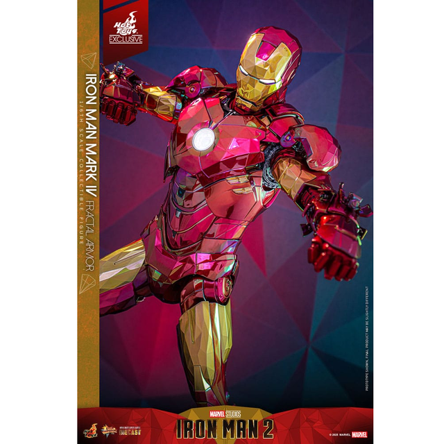 Iron Man 2 Movie Masterpiece Diecast 1/6 Iron Man Mark VI (Fractal Armor) Hot Toys Exclusive 33cm Iron Man 2 Movie Masterpiece Diecast 1/6 Iron Man Mark VI (Fractal Armor) Hot Toys Exclusive 33cm