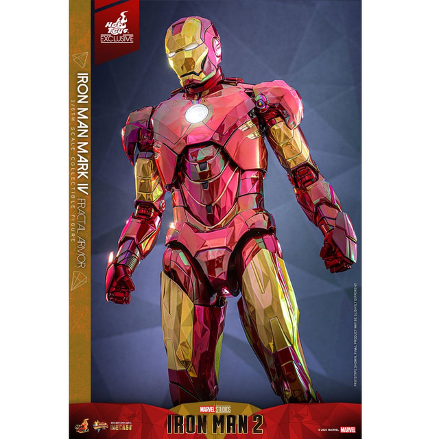 Iron Man 2 Movie Masterpiece Diecast 1/6 Iron Man Mark VI (Fractal Armor) Hot Toys Exclusive 33cm Iron Man 2 Movie Masterpiece Diecast 1/6 Iron Man Mark VI (Fractal Armor) Hot Toys Exclusive 33cm