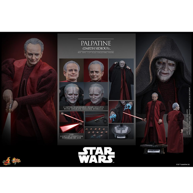 Star Wars Revenge of the Sith 1/6 Palpatine (Darth Sidious) Action Figure 29cm