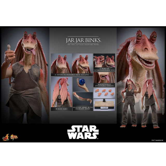 Star Wars 1/6 Jar Jar Binks Action Figure 33cm