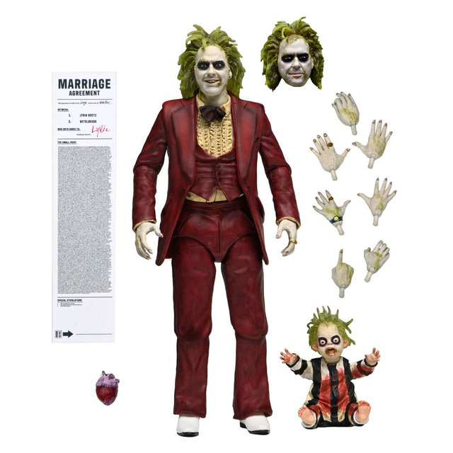 Ultimate Beetlejuice Wedding Tuxedo Action Figure 18cm