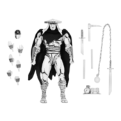 NECA Teenage Mutant Ninja Turtles Elite Foot Assassin (Black & White Variant) Action Figure 18cm