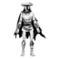 NECA NECA Teenage Mutant Ninja Turtles Elite Guard (Black & White Variant) Action Figure 18cm