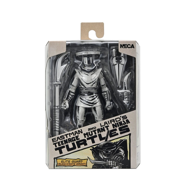 NECA Teenage Mutant Ninja Turtles Elite Guard (Black & White Variant) Action Figure 18cm