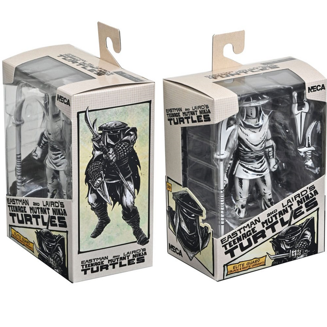 NECA Teenage Mutant Ninja Turtles Elite Guard (Black & White Variant) Action Figure 18cm