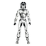 NECA NECA Teenage Mutant Ninja Turtles Casey Jones (Black & White Variant) Action Figure 18cm
