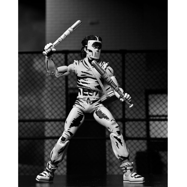 NECA Teenage Mutant Ninja Turtles Casey Jones (Black & White Variant) Action Figure 18cm