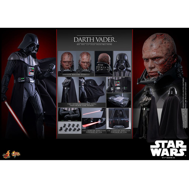 Star Wars: Episode III Revenge of the Sith Movie Masterpiece Action Figure 1/6 Darth Vader 35cm