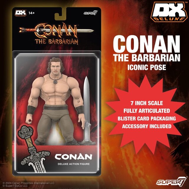 Conan the Barbarian 1982 Deluxe Action Figure Conan Iconic Pose 18cm