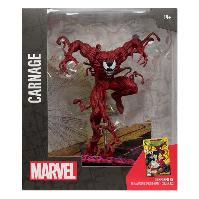 Marvel Collection PVC Statue 1/10 Carnage (The Amazing Spider-Man #362) 18cm