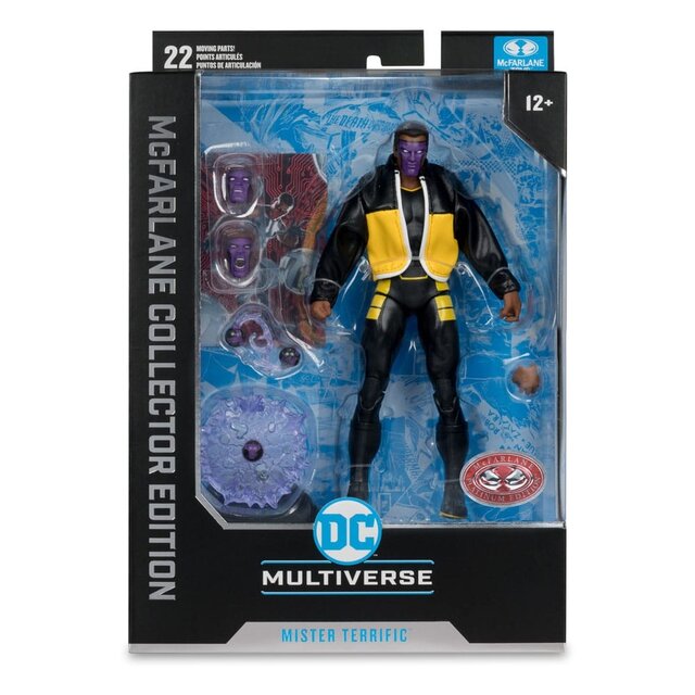 McFarlane Collector Edition Mister Terrific (JSA) Red Platinum Action Figure 18cm