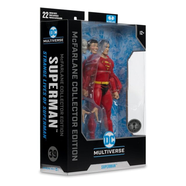 McFarlane Collector Edition Superman (Strange lives of Superman) Action Figure (Platinum) 18cm