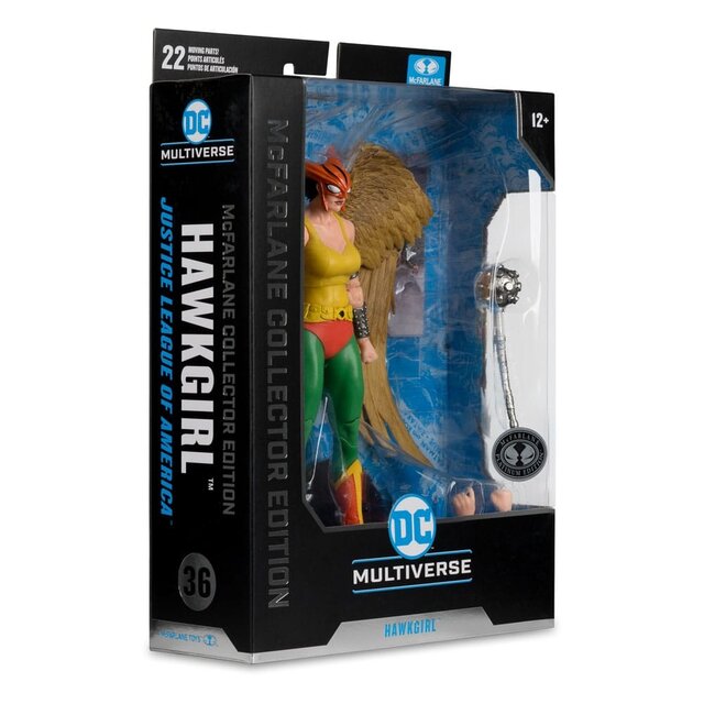 McFarlane Collector Edition Hawkgirl (Justice League of America) Action Figure Platinum 18cm