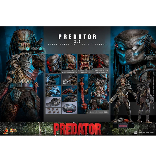 Predator Movie Masterpiece Action Figure 1/6 Predator (2.0) 34cm