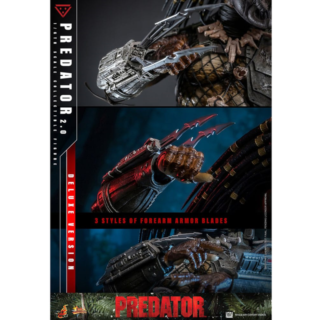 Predator Movie Masterpiece Action Figure 1/6 Predator (2.0) Deluxe Version 34cm