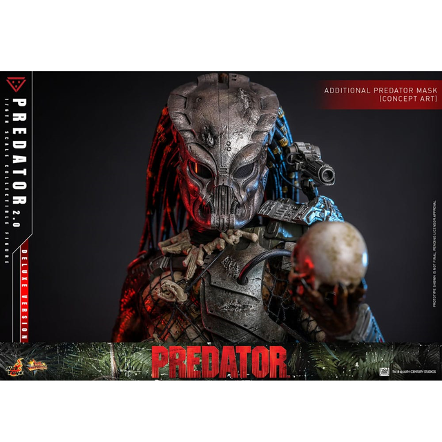 Predator Movie Masterpiece Action Figure 1/6 Predator (2.0) Deluxe Version 34cm