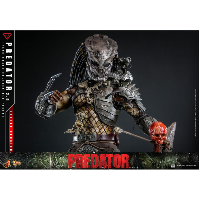 Predator Movie Masterpiece Action Figure 1/6 Predator (2.0) Deluxe Version 34cm