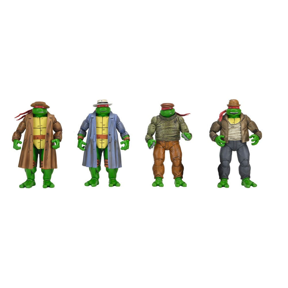 NECA TMNT Gangster Turtles 4-pack afbeelding