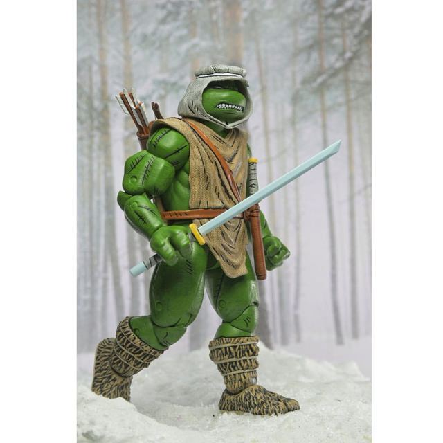 NECA Teenage Mutant Ninja Turtles Hunter Leonardo (Mirage Comics) Action Figure 18cm