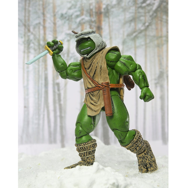 NECA Teenage Mutant Ninja Turtles Hunter Leonardo (Mirage Comics) Action Figure 18cm